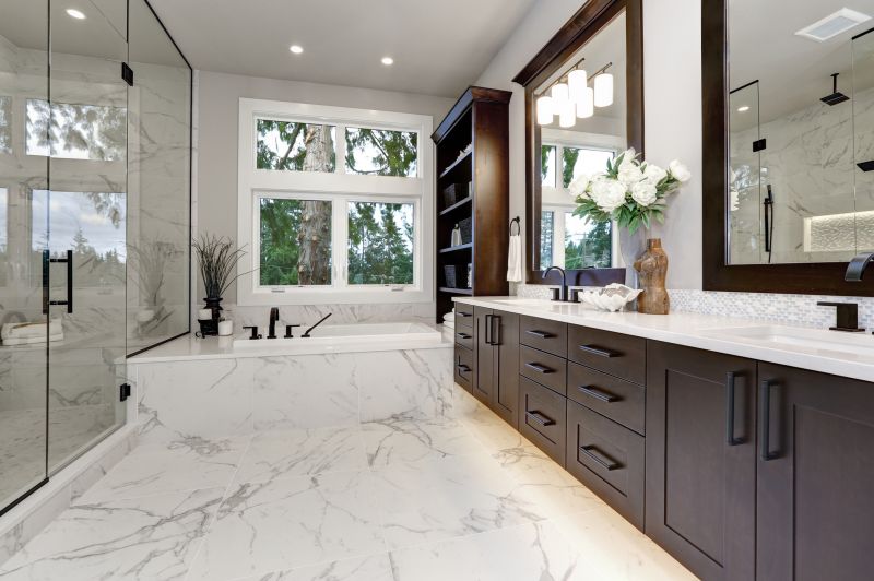 Large Master Bathroom with Natural Light